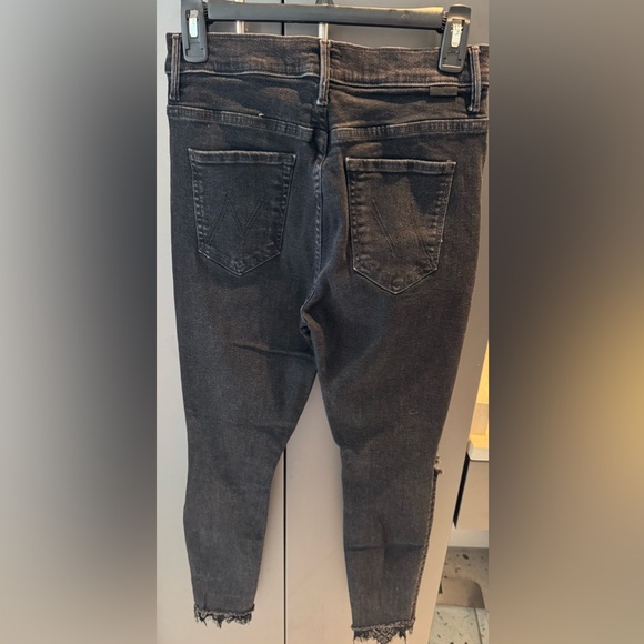 MOTHER Black Lace Detail Jeans - Picture 11 of 13